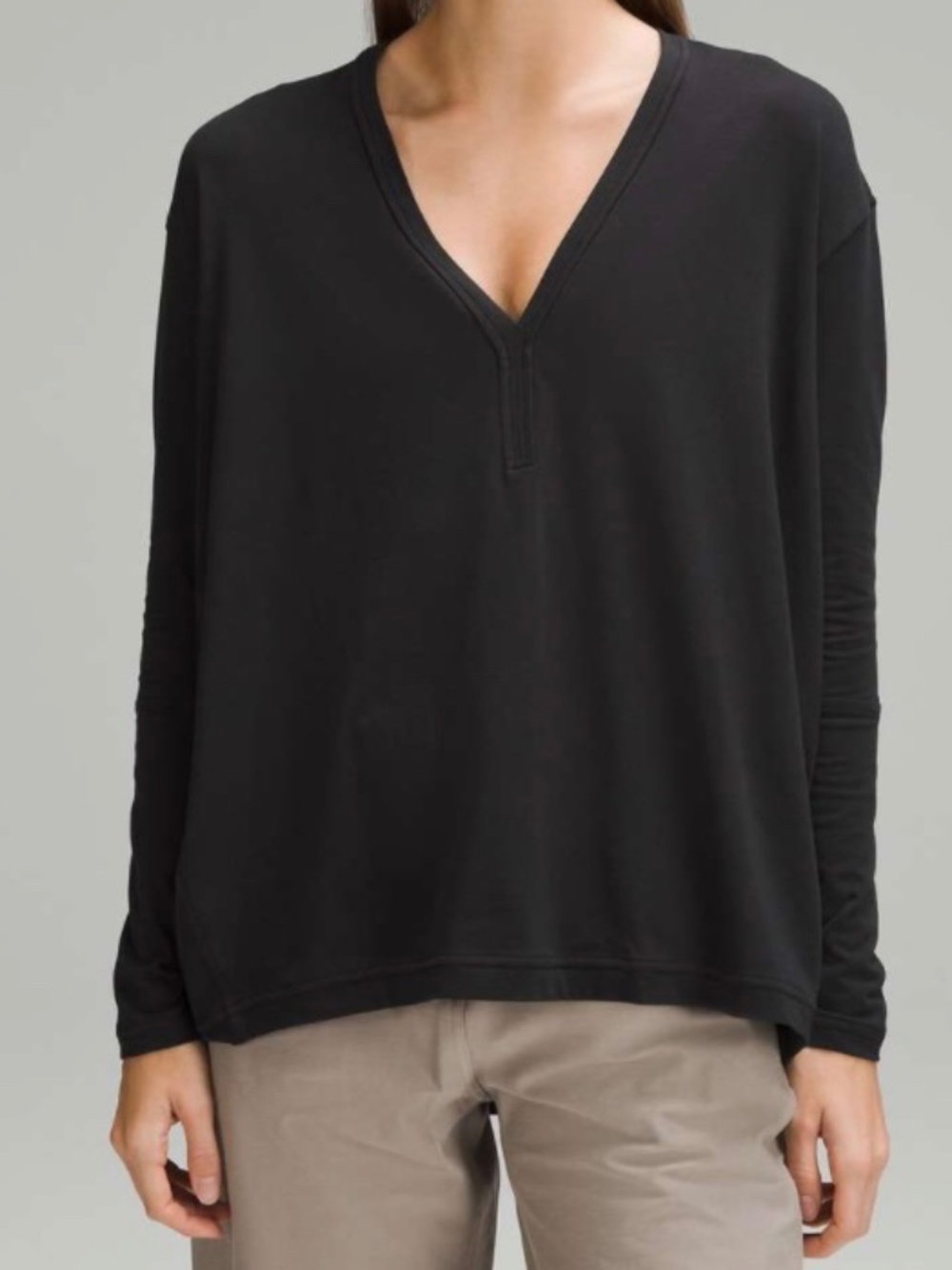 Lulu Lemon Back In Action V-Neck Top